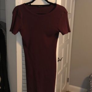 Brandy Melville Maroon Dress